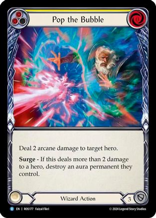 Pop the Bubble (Yellow) (ROS177) Rainbow Foil - Rosetta