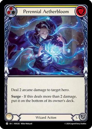 Perennial Aetherbloom (Yellow) (ROS202) Rainbow Foil - Rosetta