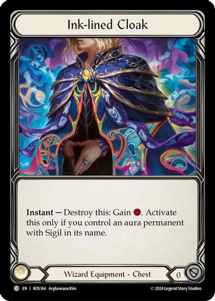 Ink-lined Cloak (ROS164) Cold Foil - Rosetta