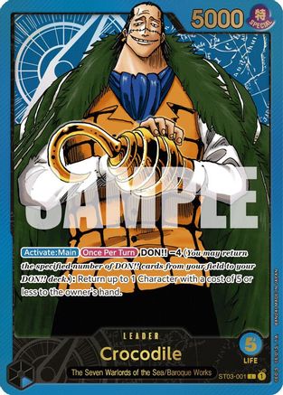 Crocodile (Premium Card Collection -Leader Collection-) Foil (ST03-001) - One Piece Promotion Cards | Silver Goblin