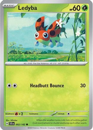 Ledyba (002/142) [Scarlet & Violet: Stellar Crown] Reverse Holofoil