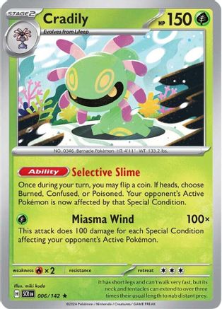 Cradily (006/142) [Scarlet & Violet: Stellar Crown] Reverse Holofoil