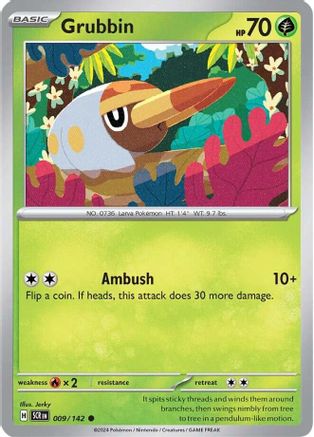 Grubbin (009/142) [Scarlet & Violet: Stellar Crown] Reverse Holofoil
