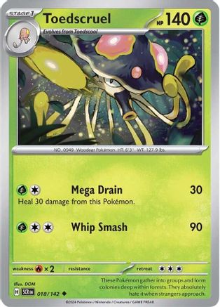Toedscruel (018/142) [Scarlet & Violet: Stellar Crown] Reverse Holofoil