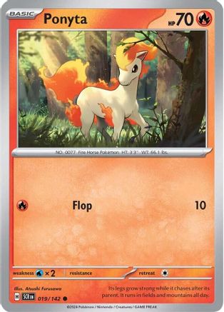 Ponyta (019/142) [Scarlet & Violet: Stellar Crown] Reverse Holofoil