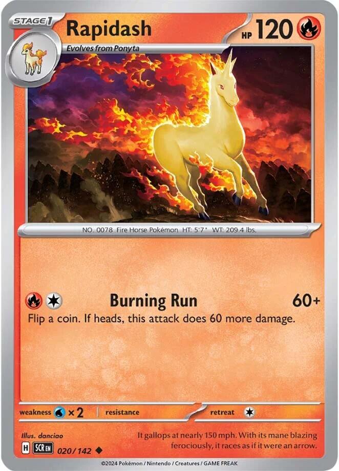 Rapidash (020/142) [Scarlet & Violet: Stellar Crown] | Silver Goblin