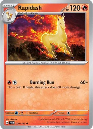 Rapidash (020/142) [Scarlet & Violet: Stellar Crown] | Silver Goblin