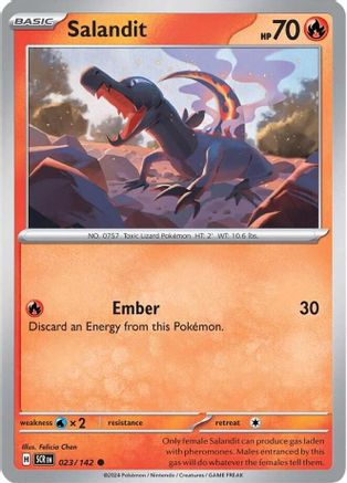 Salandit (023/142) [Scarlet & Violet: Stellar Crown] Reverse Holofoil
