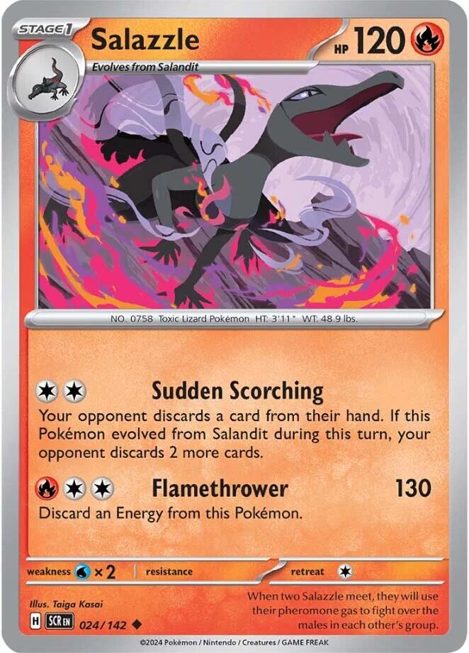 Salazzle (024/142) [Scarlet & Violet: Stellar Crown] | Silver Goblin