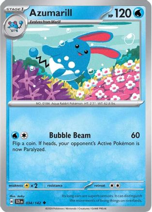 Azumarill (034/142) [Scarlet & Violet: Stellar Crown] Reverse Holofoil