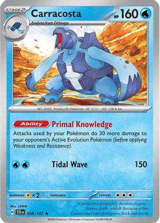 Carracosta (038/142) [Scarlet & Violet: Stellar Crown] Reverse Holofoil