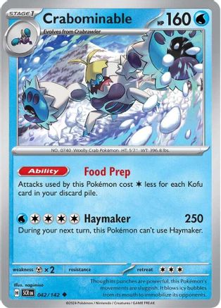 Crabominable (042/142) [Scarlet & Violet: Stellar Crown] Reverse Holofoil