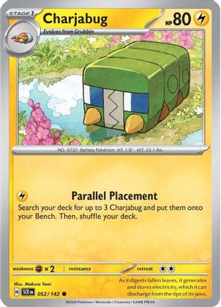 Charjabug (052/142) [Scarlet & Violet: Stellar Crown] Reverse Holofoil