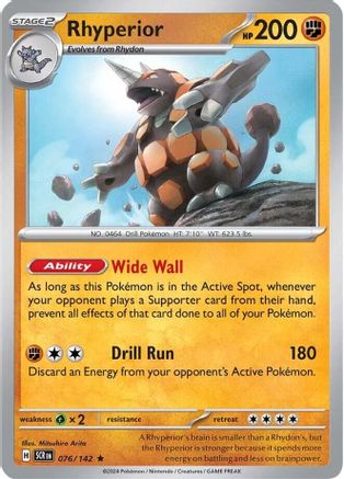 Rhyperior (076/142) [Scarlet & Violet: Stellar Crown] Reverse Holofoil