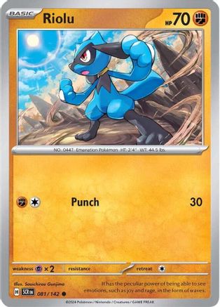 Riolu (081/142) [Scarlet & Violet: Stellar Crown] Reverse Holofoil