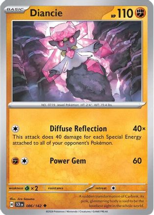 Diancie (086/142) [Scarlet & Violet: Stellar Crown] | Silver Goblin