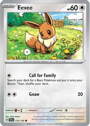 Eevee (113/142) [Scarlet & Violet: Stellar Crown] Reverse Holofoil
