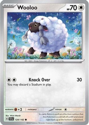 Wooloo (124/142) [Scarlet & Violet: Stellar Crown] Reverse Holofoil