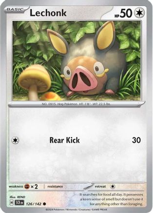 Lechonk (126/142) [Scarlet & Violet: Stellar Crown] Reverse Holofoil