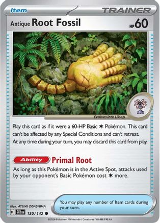 Antique Root Fossil (130/142) [Scarlet & Violet: Stellar Crown] Reverse Holofoil