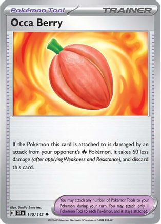 Occa Berry (140/142) [Scarlet & Violet: Stellar Crown] Reverse Holofoil