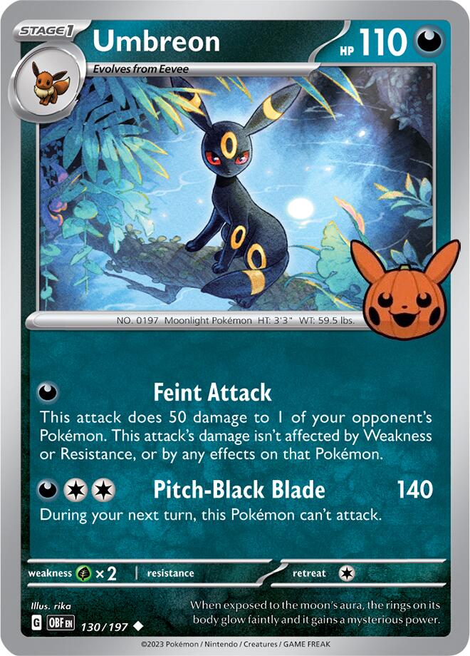 Umbreon (130/197) [Trick or Trade 2024] | Silver Goblin