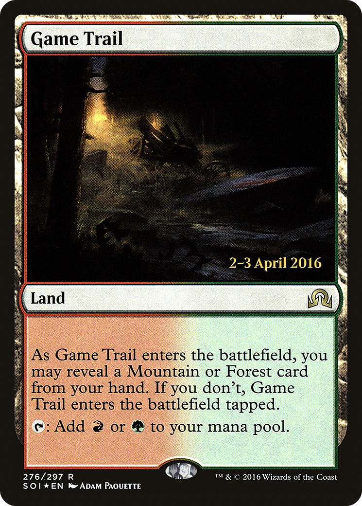 Game Trail (276s) Foil - Shadows over Innistrad Promos