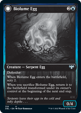 Biolume Egg // Biolume Serpent (316) - Innistrad: Double Feature