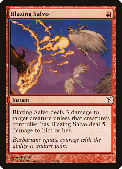 Blazing Salvo (058) - Duel Decks: Sorin vs. Tibalt