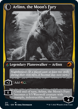 Arlinn, the Pack's Hope // Arlinn, the Moon's Fury (211) - Innistrad: Double Feature