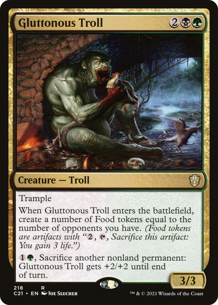 Gluttonous Troll (218) - Commander 2021