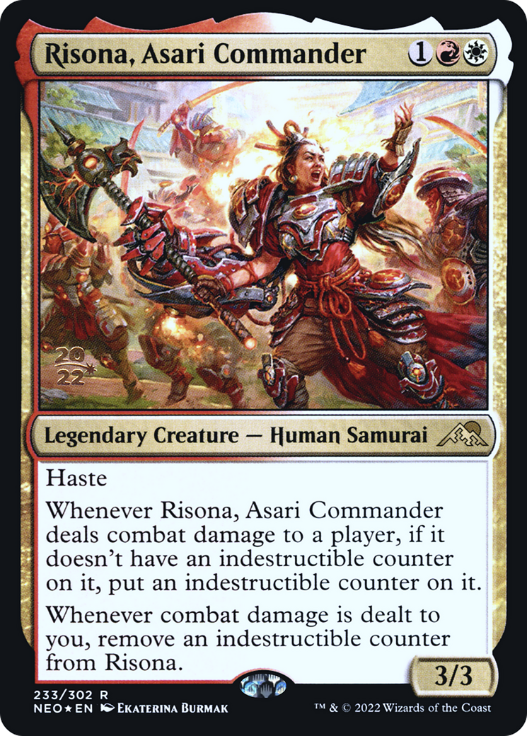 Risona, Asari Commander (233) Foil - Kamigawa: Neon Dynasty Promos