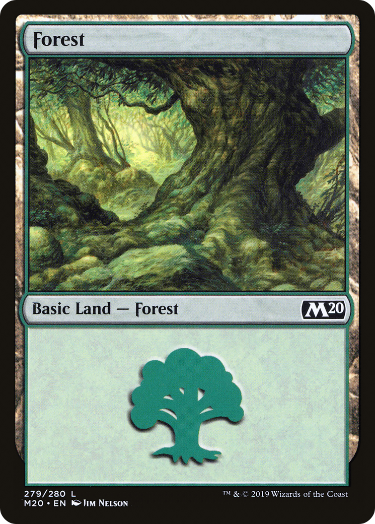 Forest (279) Foil - Core Set 2020