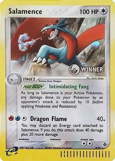 Salamence (19/97) (Winner) [League & Championship Cards] | Silver Goblin