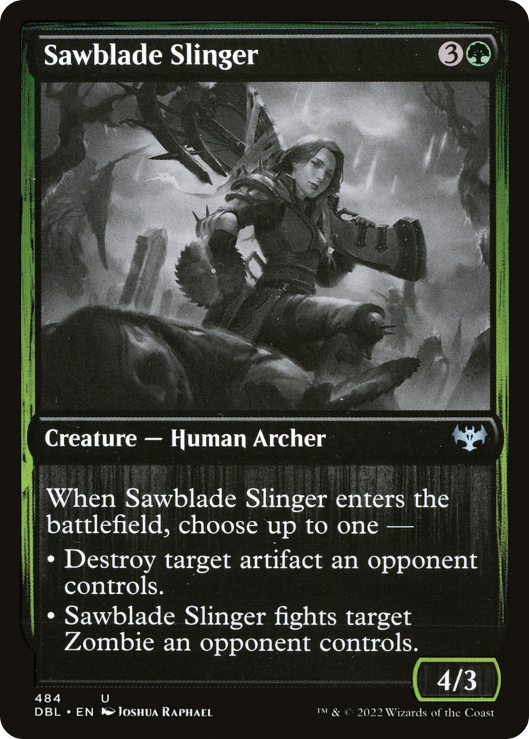 Sawblade Slinger (484) Foil - Innistrad: Double Feature