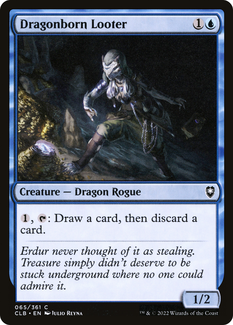 Dragonborn Looter (065) Foil - Commander Legends: Battle for Baldur's Gate