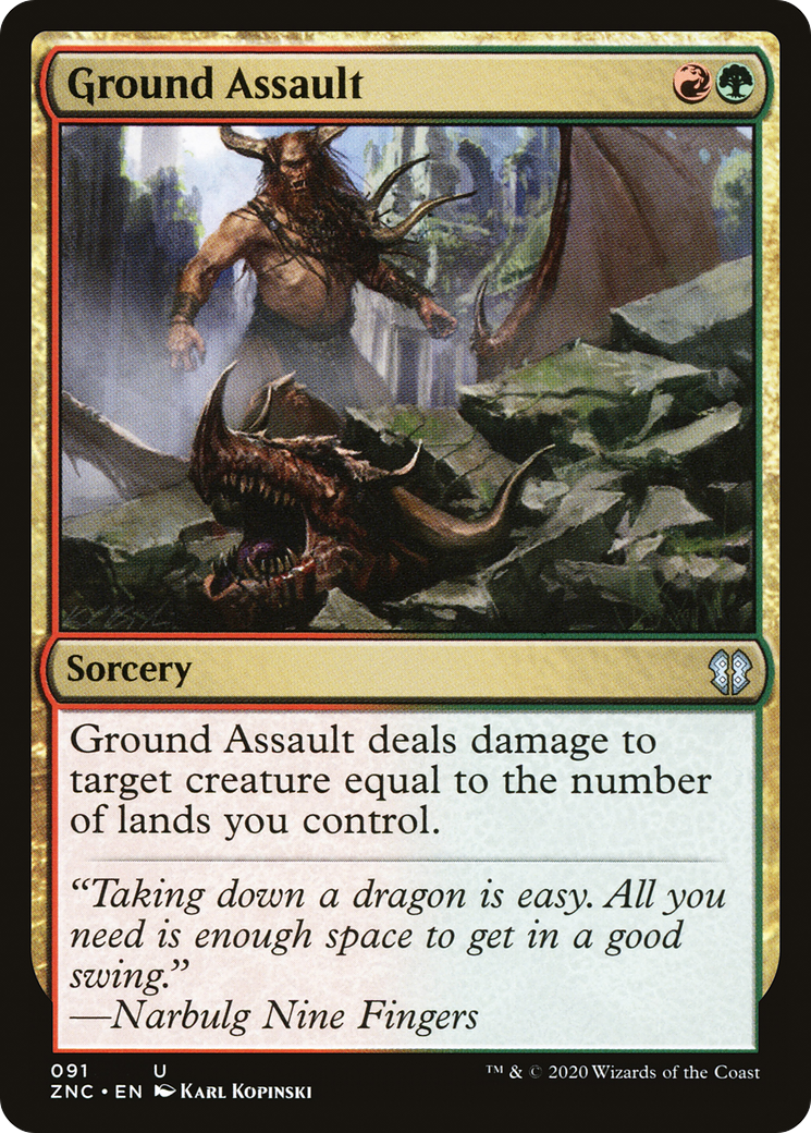 Ground Assault (091) - Zendikar Rising Commander