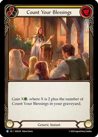 Count Your Blessings (Yellow) (ROS224) Rainbow Foil - Rosetta