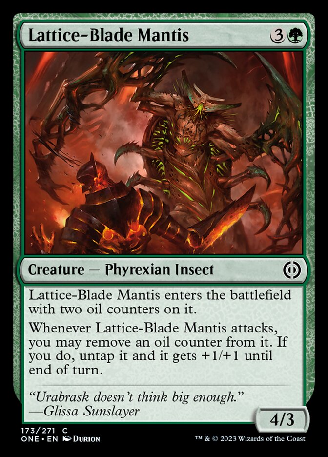 Lattice-Blade Mantis [Phyrexia: All Will Be One] | Silver Goblin