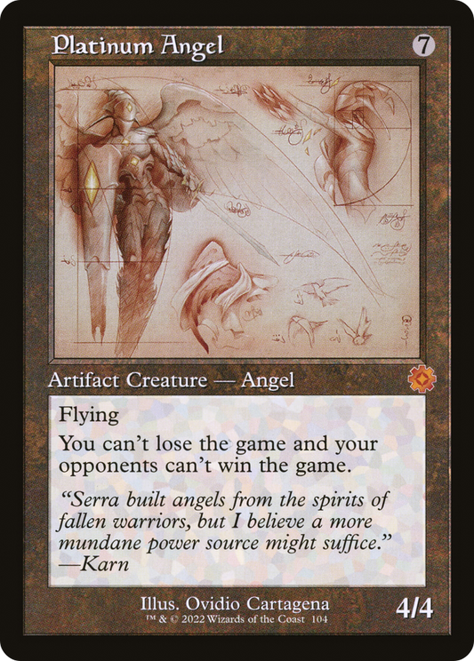 Platinum Angel (Retro Schematic) [The Brothers' War Retro Artifacts] Foil