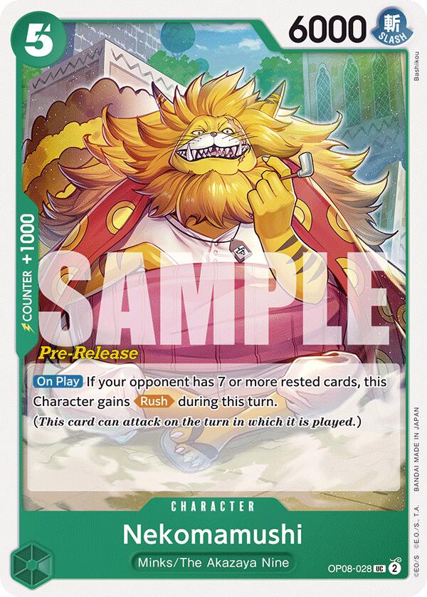 Nekomamushi (OP08-028) - Two Legends Pre-Release Cards | Silver Goblin