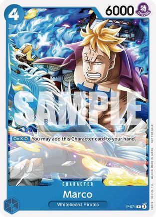 Marco (Two Legends Pre-Release)  (P-071) - One Piece Promotion Cards | Silver Goblin