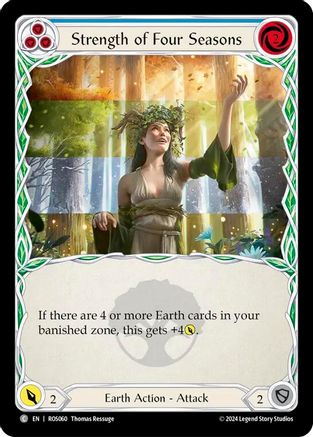 Strength of Four Seasons (Blue) (ROS060) Rainbow Foil - Rosetta