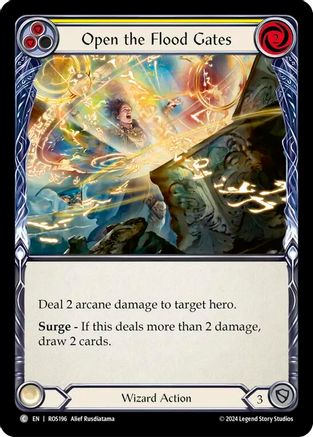 Open the Flood Gates (Yellow) (ROS196) Rainbow Foil - Rosetta
