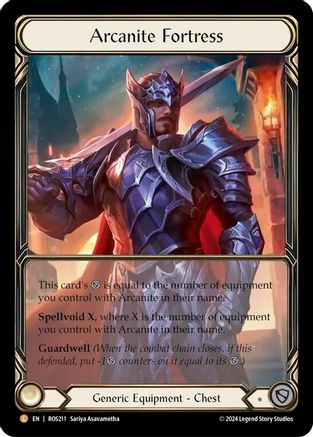 Arcanite Fortress (Extended Art) (ROS211) Cold Foil - Rosetta
