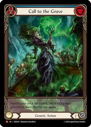 Call to the Grave (Extended Art) (ROS218) Rainbow Foil - Rosetta