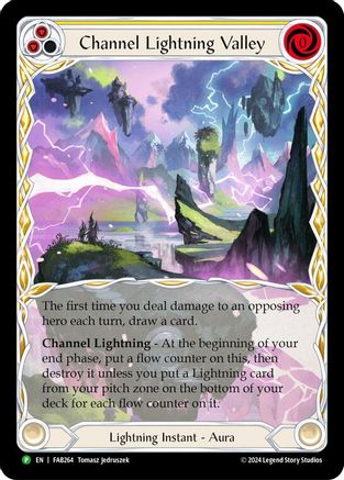 Channel Lightning Valley - FAB264 (FAB264) Cold Foil - Flesh and Blood: Promo Cards