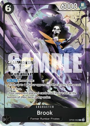 Brook (Championship 2024 Finalist Card Set) Foil (OP06-092) - One Piece Promotion Cards | Silver Goblin