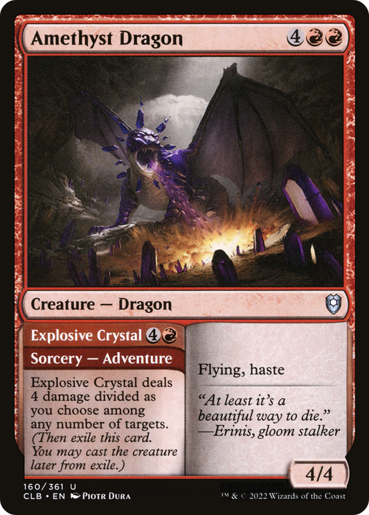 Amethyst Dragon (160) - Commander Legends: Battle for Baldur's Gate