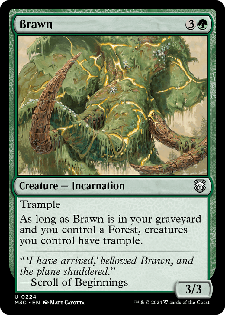 Brawn (Ripple Foil) [Modern Horizons 3 Commander] | Silver Goblin